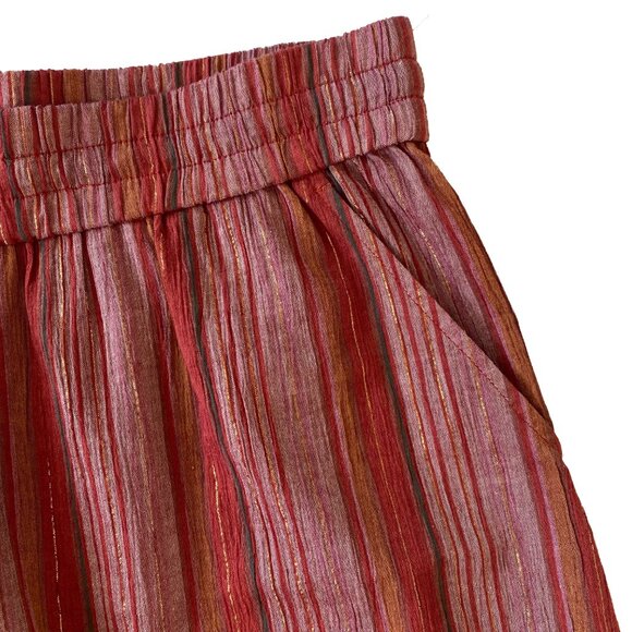 Garnett Hill Shimmering Cropped Palazzo Pants - Picture 6 of 9